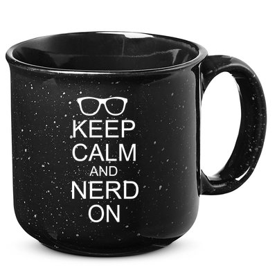 Keep Calm and Nerd On 15oz Campfire Ceramic Mug