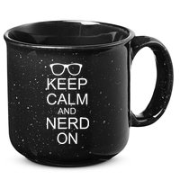 Keep Calm and Nerd On 15oz Campfire Ceramic Mug