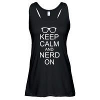 Keep Calm and Nerd On Ladies Essential Flowy Tank