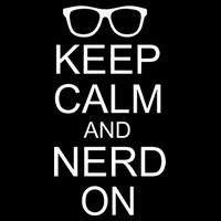 Keep Calm and Nerd On 16 in Basic Backpack