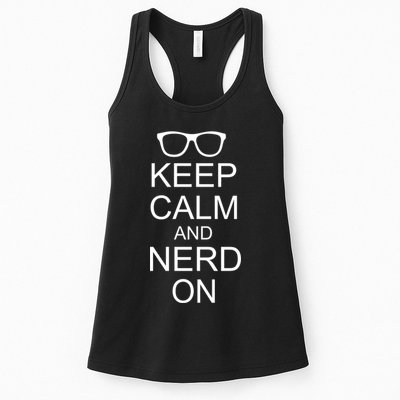 Keep Calm and Nerd On Womens Tank Top