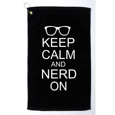 Keep Calm and Nerd On Golf Towel