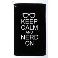 Keep Calm and Nerd On Golf Towel