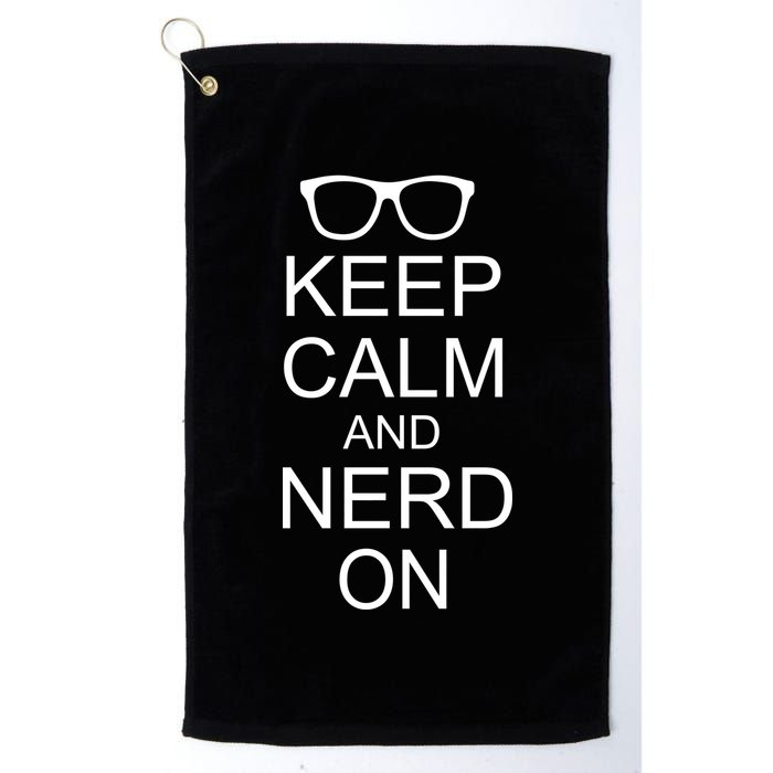 Keep Calm and Nerd On Golf Towel