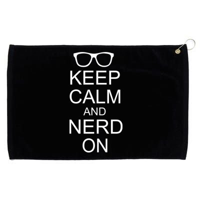 Keep Calm and Nerd On Grommeted Golf Towel