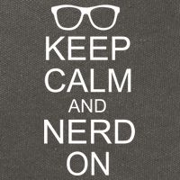 Keep Calm and Nerd On Cotton Canvas Backpack