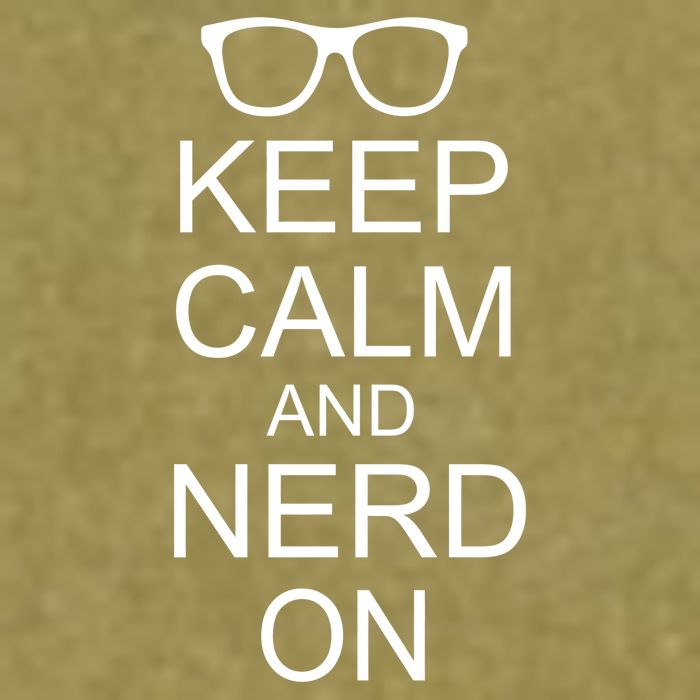 Keep Calm and Nerd On Garment-Dyed Women's Muscle Tee