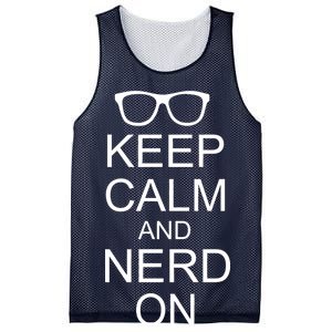 Keep Calm and Nerd On Mesh Reversible Basketball Jersey Tank