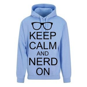 Keep Calm and Nerd On Unisex Surf Hoodie