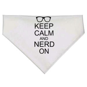 Keep Calm and Nerd On USA-Made Doggie Bandana