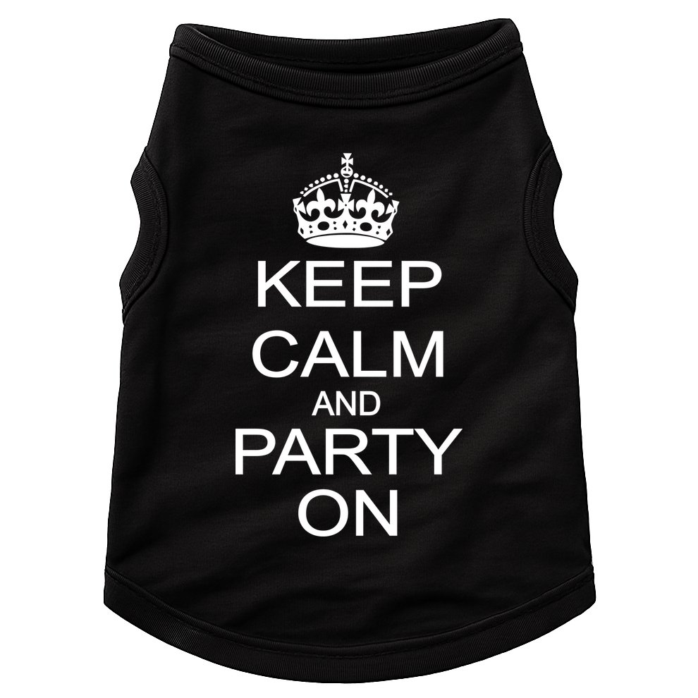 Keep Calm and Party On Doggie Tank