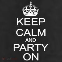 Keep Calm and Party On Adult Drive Performance Visor