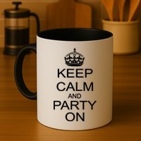 Keep Calm and Party On Mug