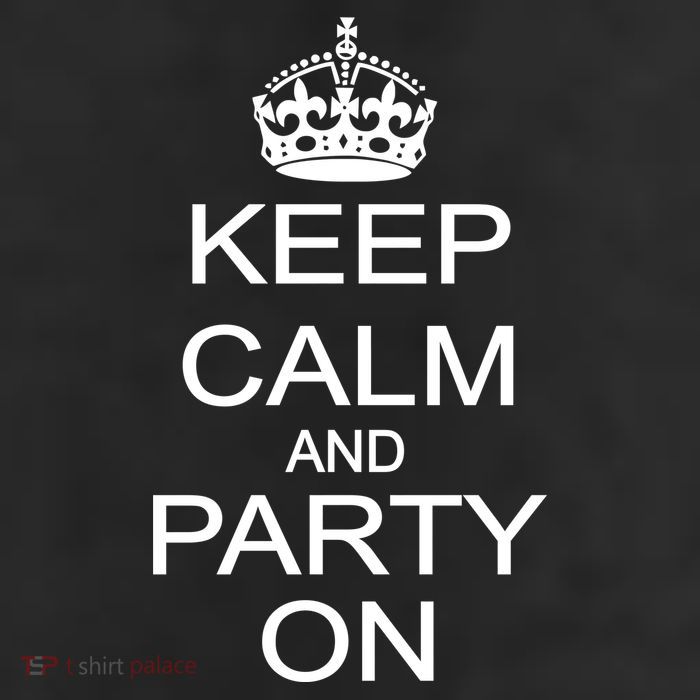Keep Calm and Party On 11oz C Handle Ceramic Mug