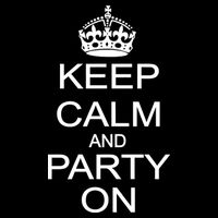 Keep Calm and Party On 16 in Basic Backpack