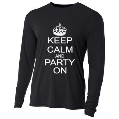Keep Calm and Party On Cooling Performance Long Sleeve Crew