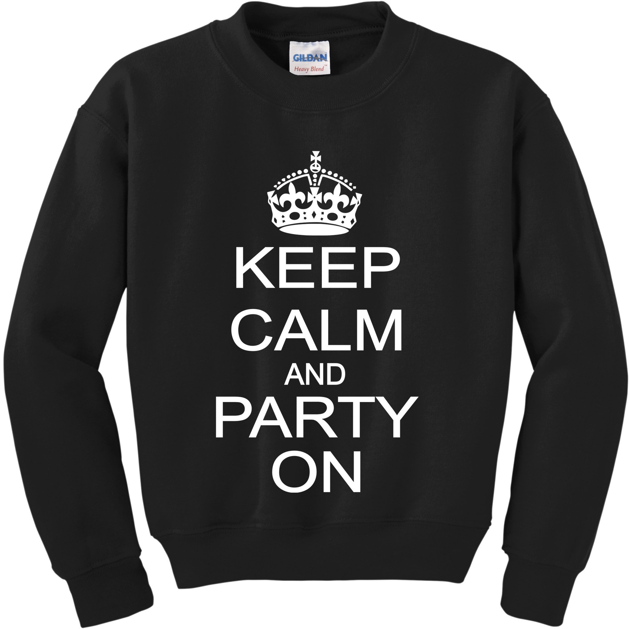 Keep Calm and Party On Kids Sweatshirt