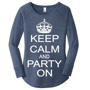 Keep Calm and Party On Women's Perfect Tri Tunic Long Sleeve Shirt