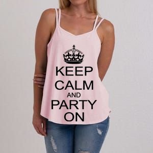 Keep Calm and Party On Women's Strappy Tank