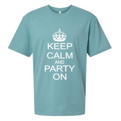 Keep Calm and Party On Sueded Cloud Jersey T-Shirt