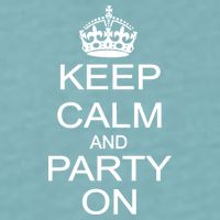 Keep Calm and Party On Sueded Cloud Jersey T-Shirt