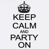 Keep Calm and Party On Garment-Dyed Sweatshirt