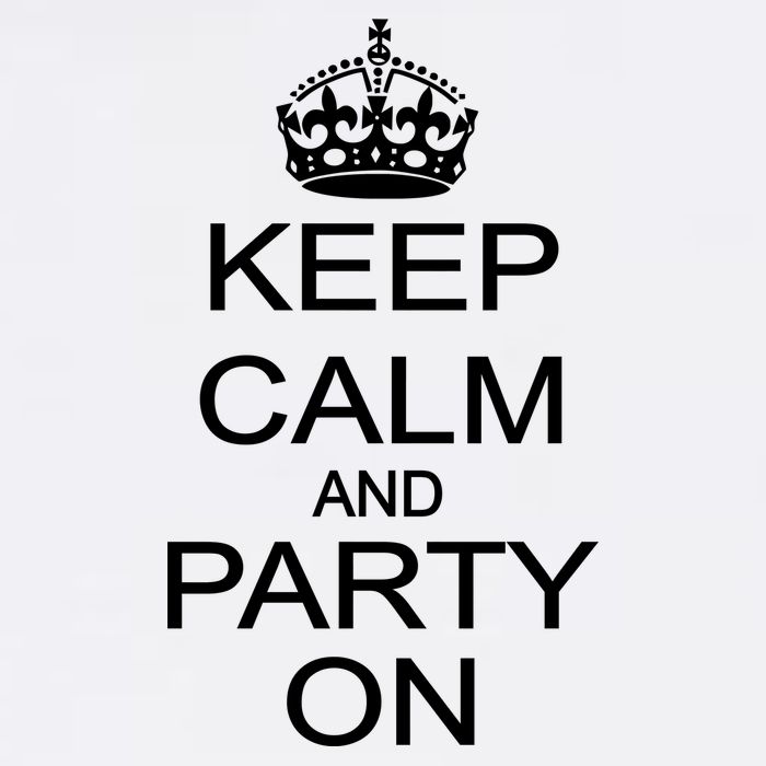 Keep Calm and Party On Garment-Dyed Sweatshirt