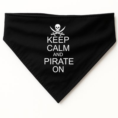 Keep Calm and Pirate On USA-Made Doggie Bandana