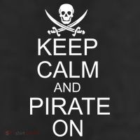Keep Calm and Pirate On 11oz C Handle Ceramic Mug