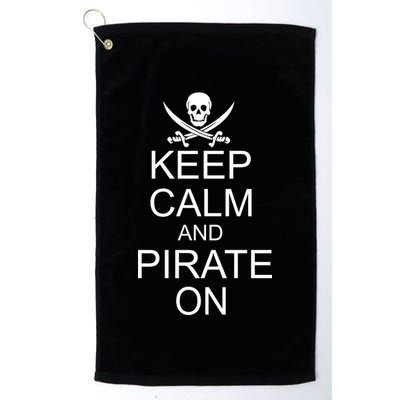 Keep Calm and Pirate On Golf Towel