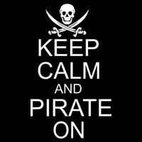 Keep Calm and Pirate On Kids T-Shirt