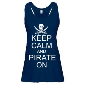 Keep Calm and Pirate On Ladies Essential Flowy Tank