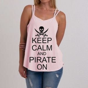 Keep Calm and Pirate On Women's Strappy Tank