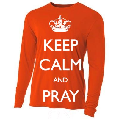 Keep Calm And Pray On Cooling Performance Long Sleeve Crew