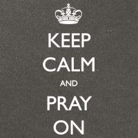 Keep Calm And Pray On Cotton Canvas Backpack