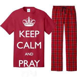 Keep Calm And Pray On Pajama Set