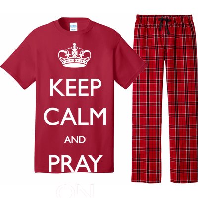 Keep Calm And Pray On Pajama Set