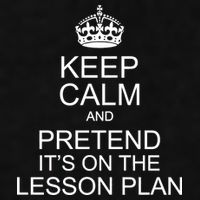 Keep Calm And Pretend It's On The Lesson Plan Ladies PosiCharge Tri-Blend Wicking Tank
