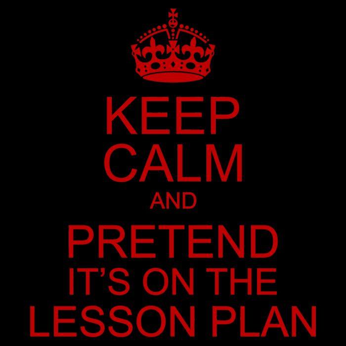 Keep Calm And Pretend It's On The Lesson Plan Mug