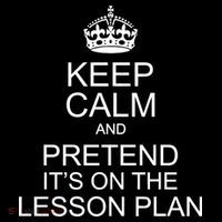 Keep Calm And Pretend It's On The Lesson Plan Cooling Performance Long Sleeve Crew