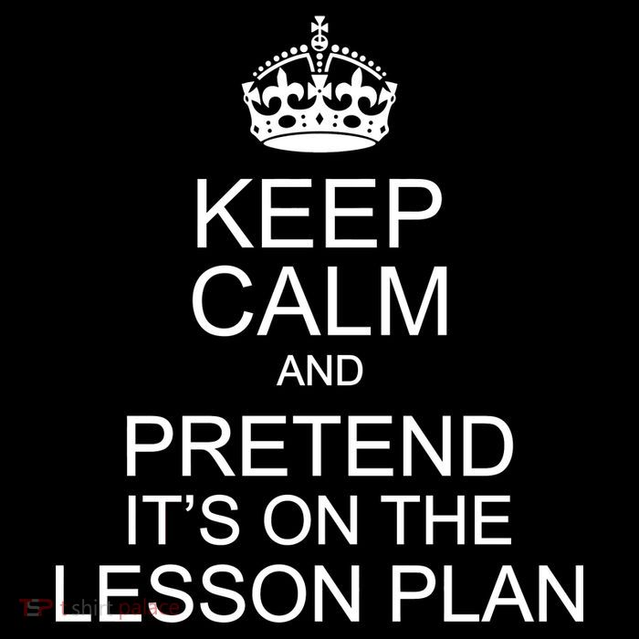 Keep Calm And Pretend It's On The Lesson Plan Youth Performance Sprint T-Shirt