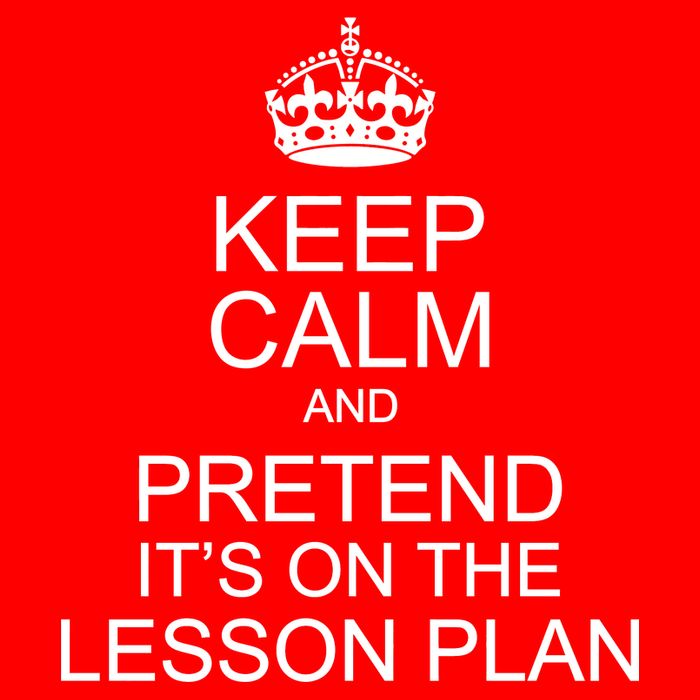 Keep Calm And Pretend It's On The Lesson Plan Flatbill Hat