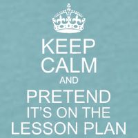 Keep Calm And Pretend It's On The Lesson Plan Sueded Cloud Jersey T-Shirt