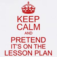 Keep Calm And Pretend It's On The Lesson Plan Garment-Dyed Sweatshirt