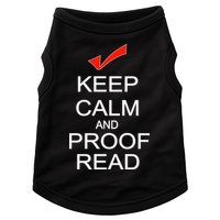 Keep Calm and Proof Read Doggie Tank