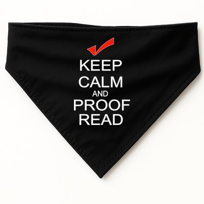 Keep Calm and Proof Read USA-Made Doggie Bandana