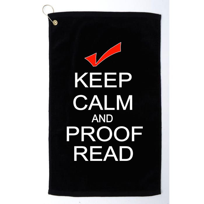 Keep Calm and Proof Read Golf Towel