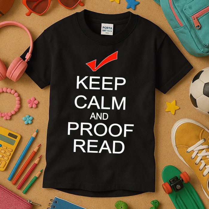 Keep Calm and Proof Read Kids T-Shirt