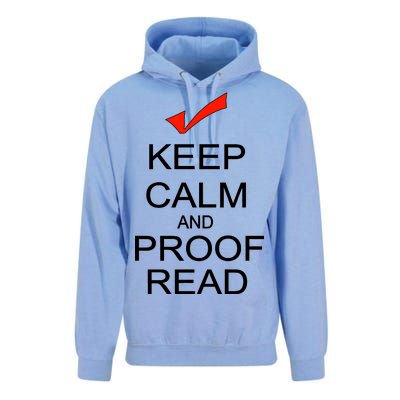 Keep Calm and Proof Read Unisex Surf Hoodie