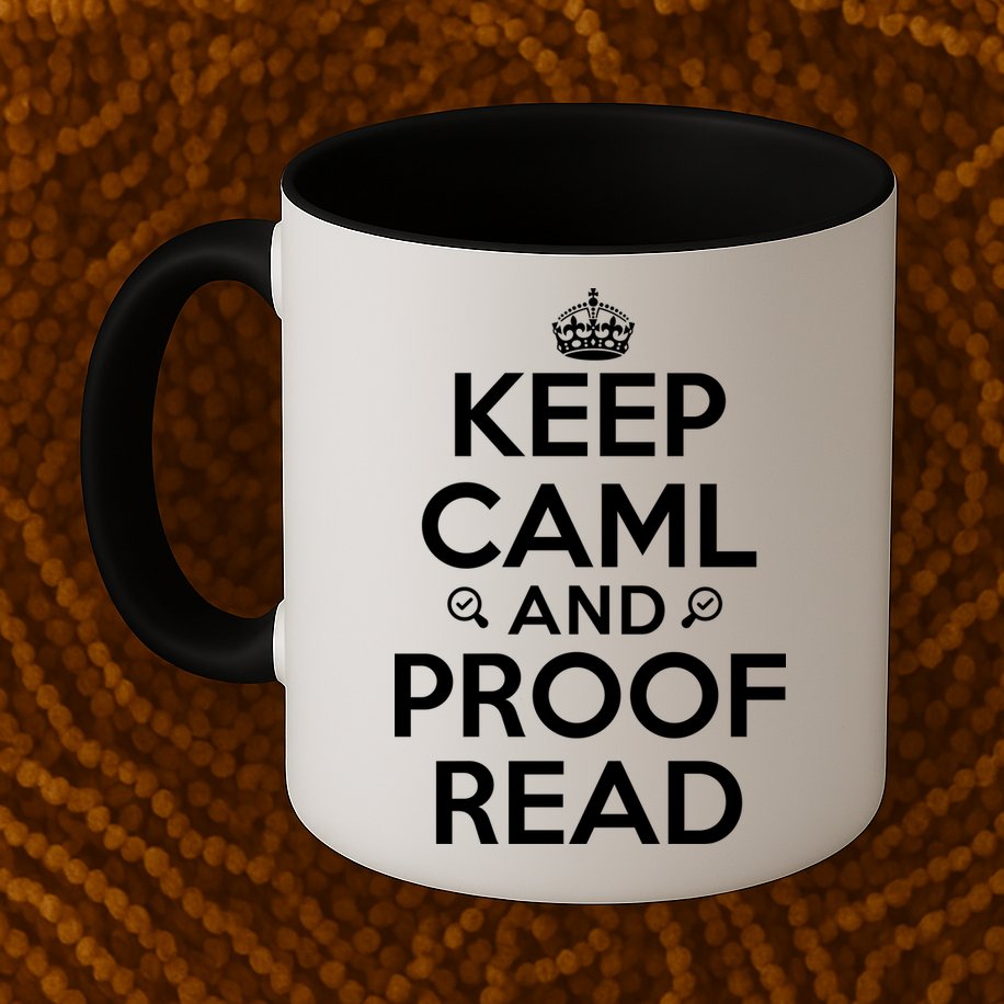 Keep Calm And Proof Read Funny Mug